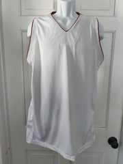 Russell Athletic Dri-Power White with Red Trim Jersey Size L