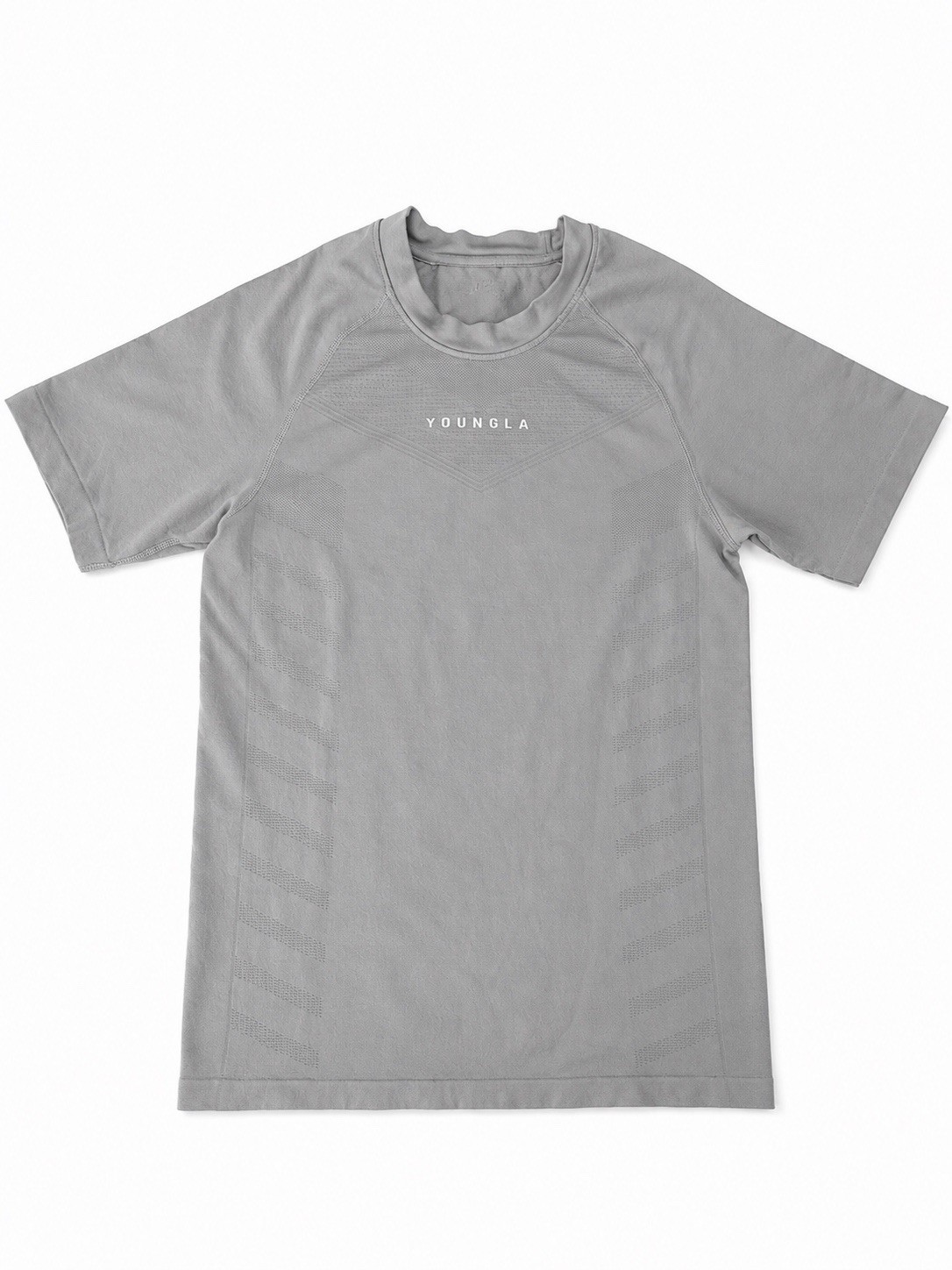 Youngla SuperVillain Compression Tee GREY Men's SZ M Gym Training gallery