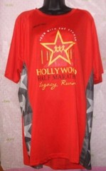 ALANIC Active XXL HOLLYWOOD HALF MARATHON LEGACY RUNNER mesh tee shirt top
