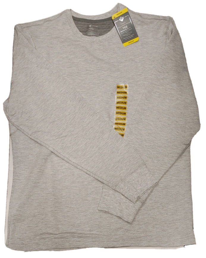 NWT Members Mark Long Sleeve Lounge Tee Light Heather Grey Size Medium gallery