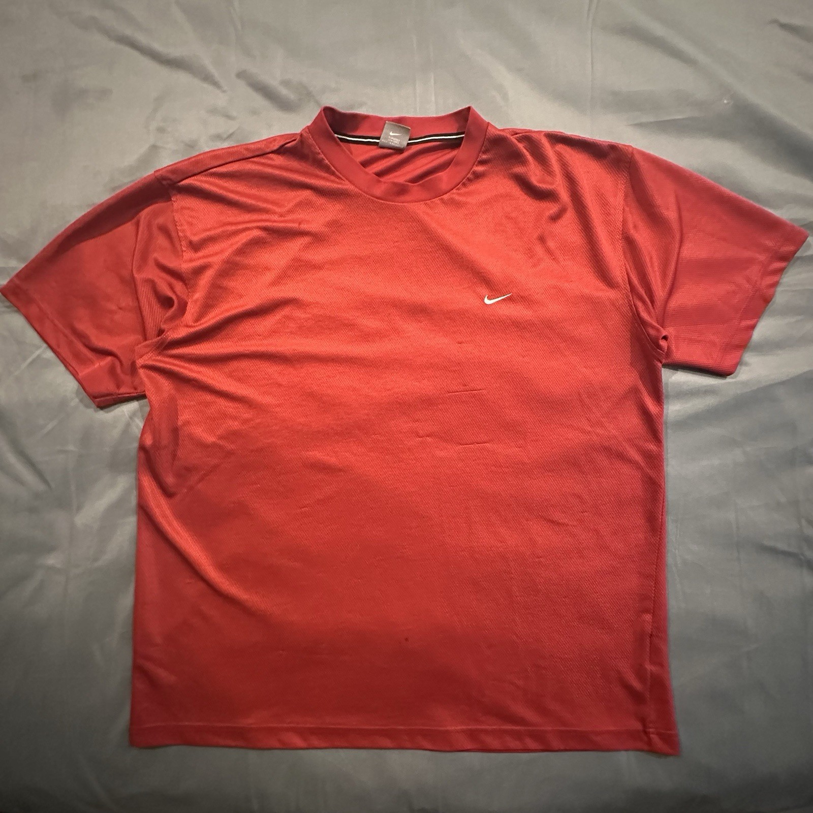 Vintage Nike T-Shirt Mens 2XL Mesh Jersey Red Swoosh Embroidery 00s Y2K Gym gallery
