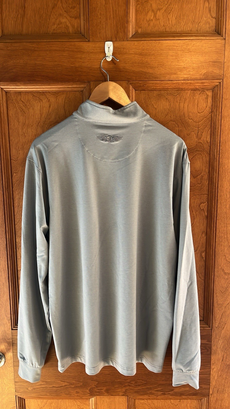 Straight Down Men's 1/4 Zip Golf Pullover Sz L Gray Bob-O-Link Golf Club 1916 gallery
