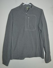Nordictrack 1/4 Zip Active Wear Outdoor Fleece Small Gray