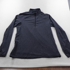 Lululemon Surge Warm 1/2 Zip Pullover Mens Large Gray Mock Neck Gym Casual