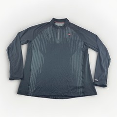 Mizuno Pullover Mens L Breath Thermo Long Sleeve Thumb Loop Performance Top READ