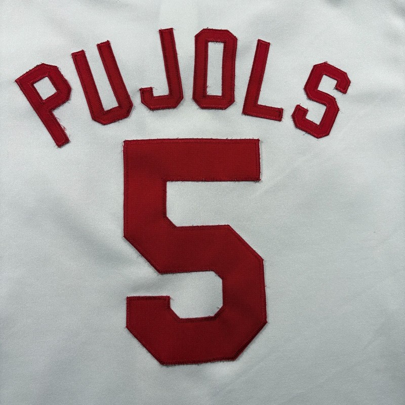 Vintage St. Louis Cardinals Jersey Mens Medium #5 Albert Pujols Button Front gallery