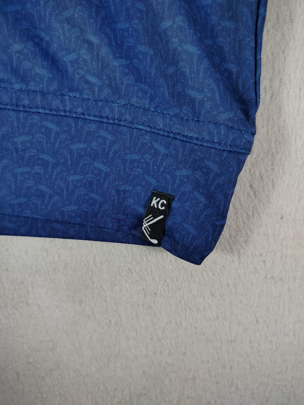 Kenneth Cole Golf Pullover Mens Small Blue 1/4 Zip Geometric Stretch Long Sleeve gallery