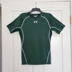 Under Armour Heatgear Compression Short Sleeve Green T-Shirt Size Large