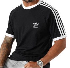 adidas Men’s Adicolor Classics 3-Stripes Tee Black/White GN3495