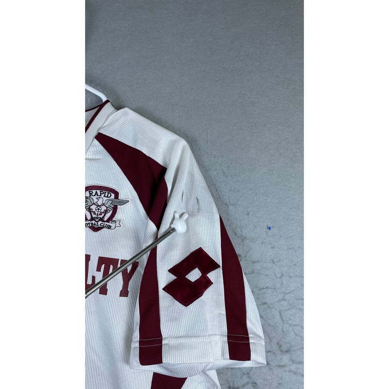 Lotto Soccer Jersey Mens L White Maroon Good Rapid Football Club Magic Realty 27 gallery