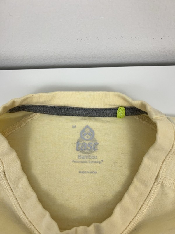 Tasc Carrollton Bamboo Performance T Shirt Mens Size M Medium Summer Yellow gallery