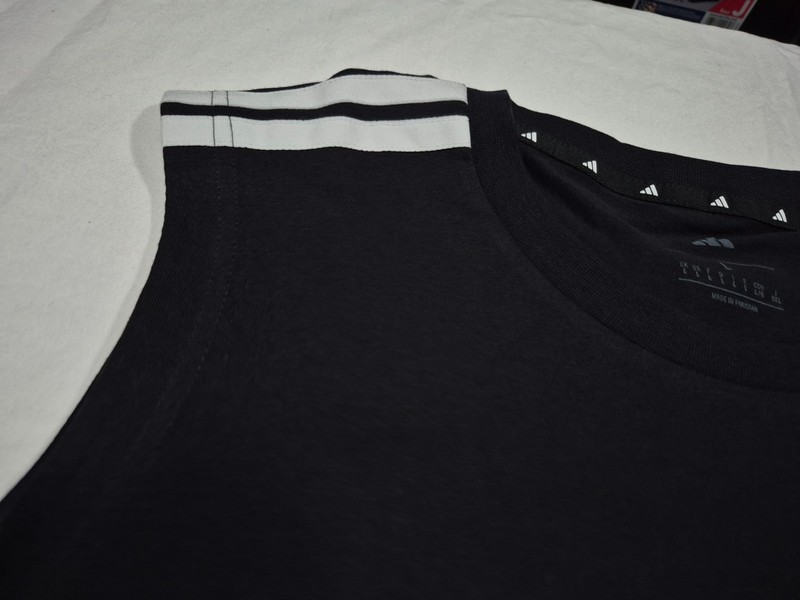 Adidas Men's 3S CO SL Black White Sports Training Tank Top KS7815 Basketball gallery