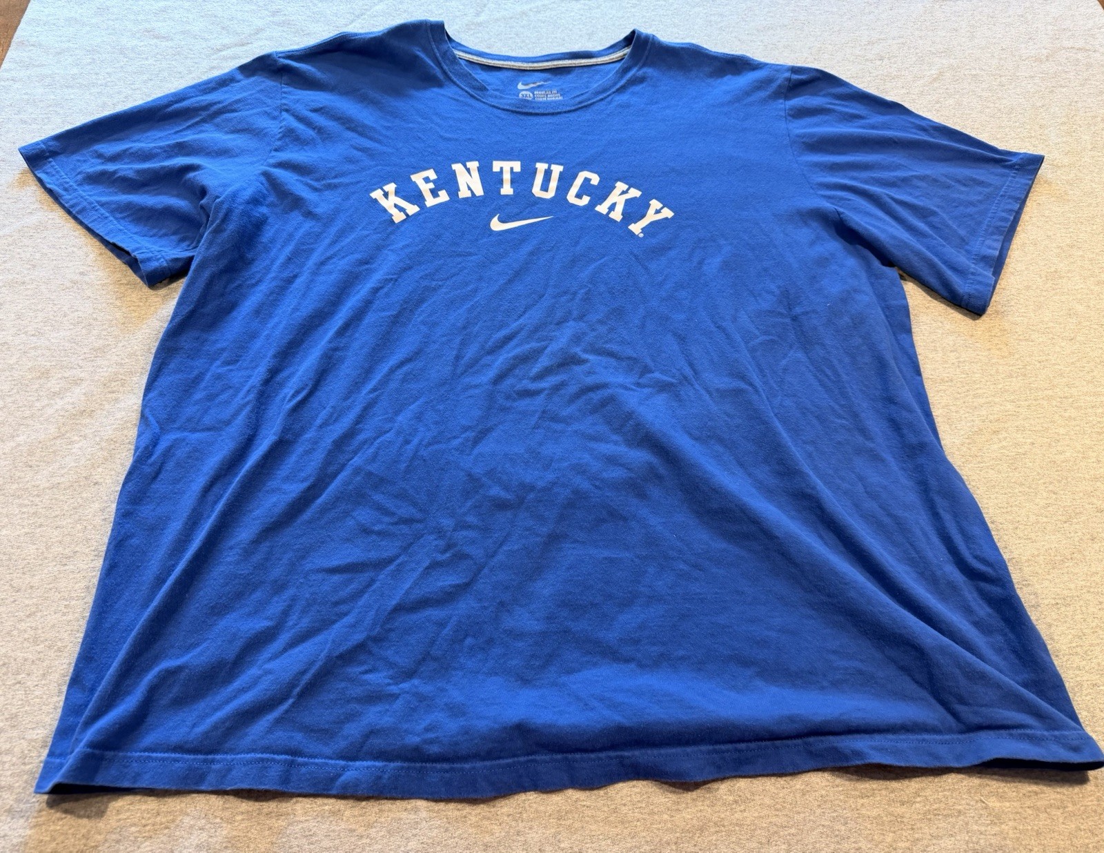 Mens NIKE Kentucky Shirt 3X Regular Fit XXXL Basketball Football Blue White gallery