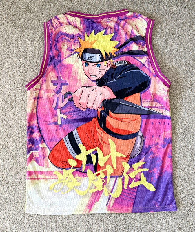 Anime Shirt Tank Top Basketball Jersey Naruto Shippuden Mens Medium Sleeveless gallery