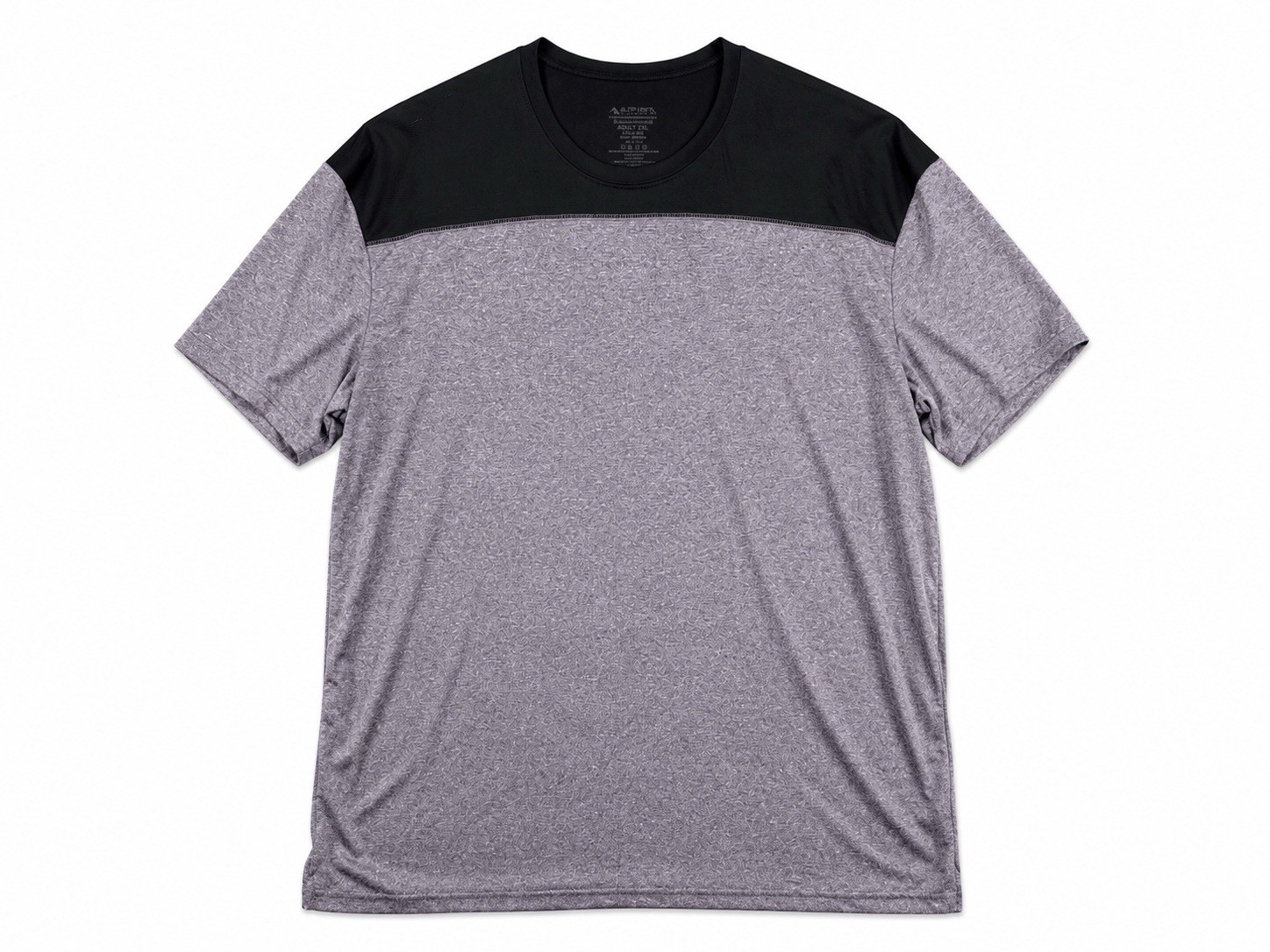 Augusta Sportswear Adult Two Xl Grey Black Performance Athletic T-Shirt Moisture gallery