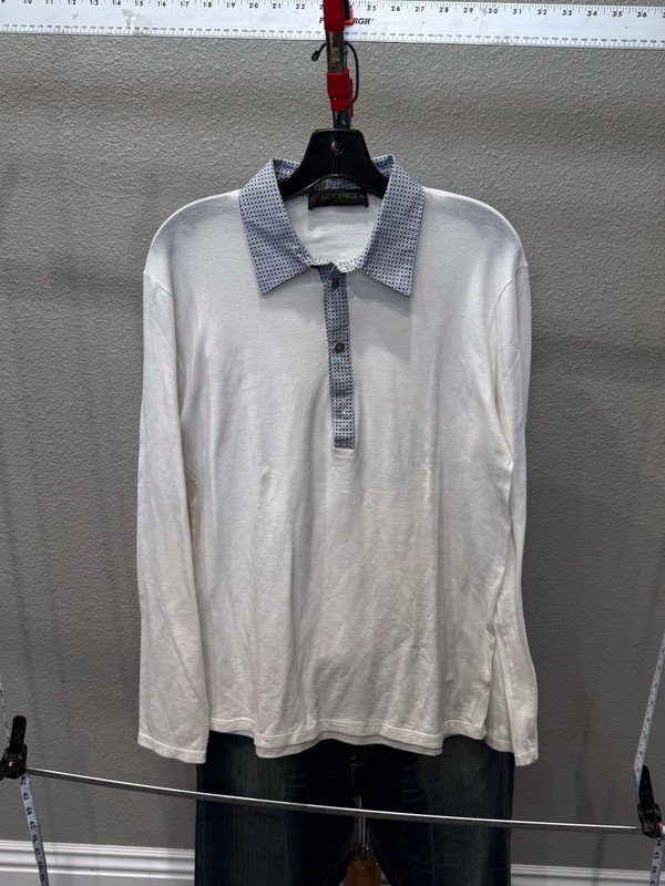 Etro Milano Super Soft Long Sleeve POLO SHIRT XL Extra Large gallery