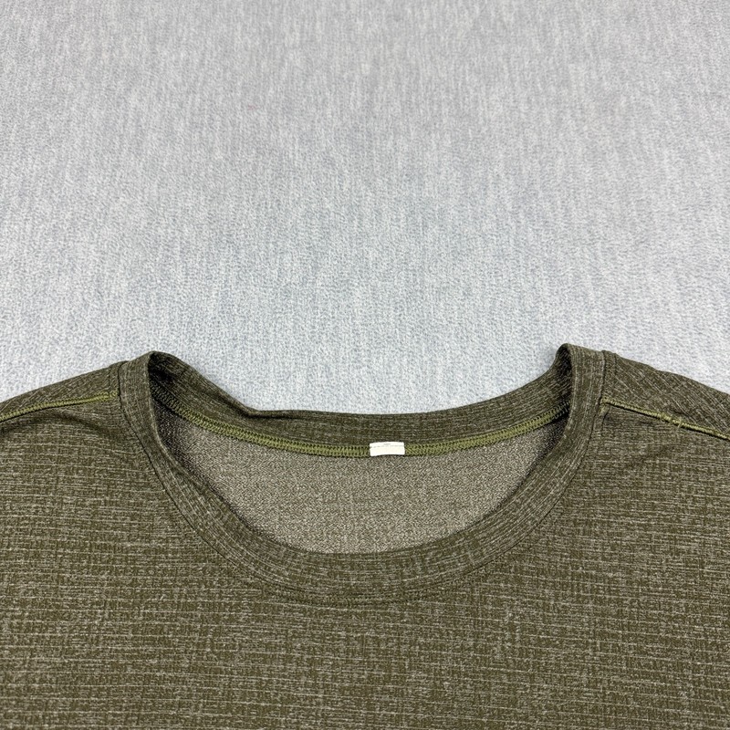 Lululemon Shirt Mens XL Green Metal Vent Breathe Short Sleeve Gym Workout Train gallery