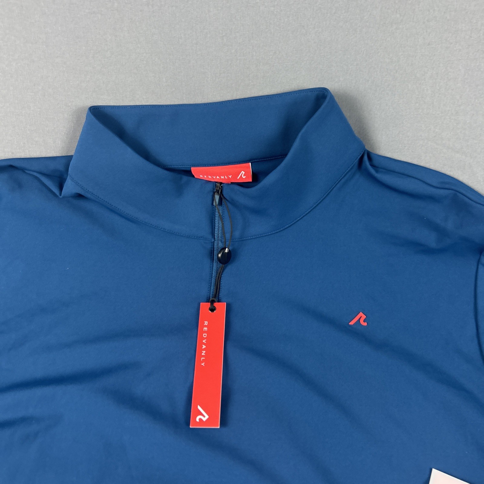 Redvanly Golf Pullover Hubbard Sleeve Logo 1/4 Zip XXL Admiral Blue MSRP $150 gallery