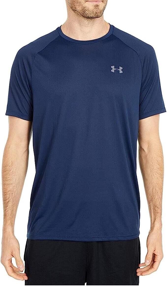 Under armour Men's Tech 2.0 Short-Sleeve T-Shirt Academy Blue/Graphite Size XL gallery