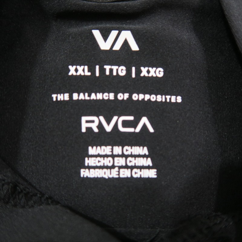 RVCA Shirt Men 2XL Black Hoodie Sport Vent Performance Stretch Athletic Pullover gallery