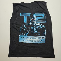 VTG Terminator T2 Universal Studios 3D GRAPHIC MUSCLE Tank Top T-Shirt size XL