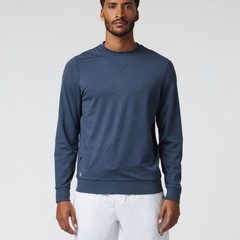 Vuori Ponto Performance Crew long sleeve tee Azure Heather blue men’s small NWT