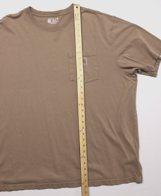 Carhartt Loose Fit Pocket Tee Men's 2XL Brown Heavy Cotton Blend T Shirt K87 M gallery