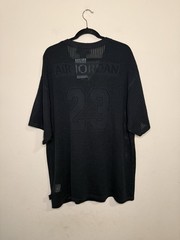 Air Jordan Knit Jersey 23 Logo Shirt Black Men’s Size X-Large