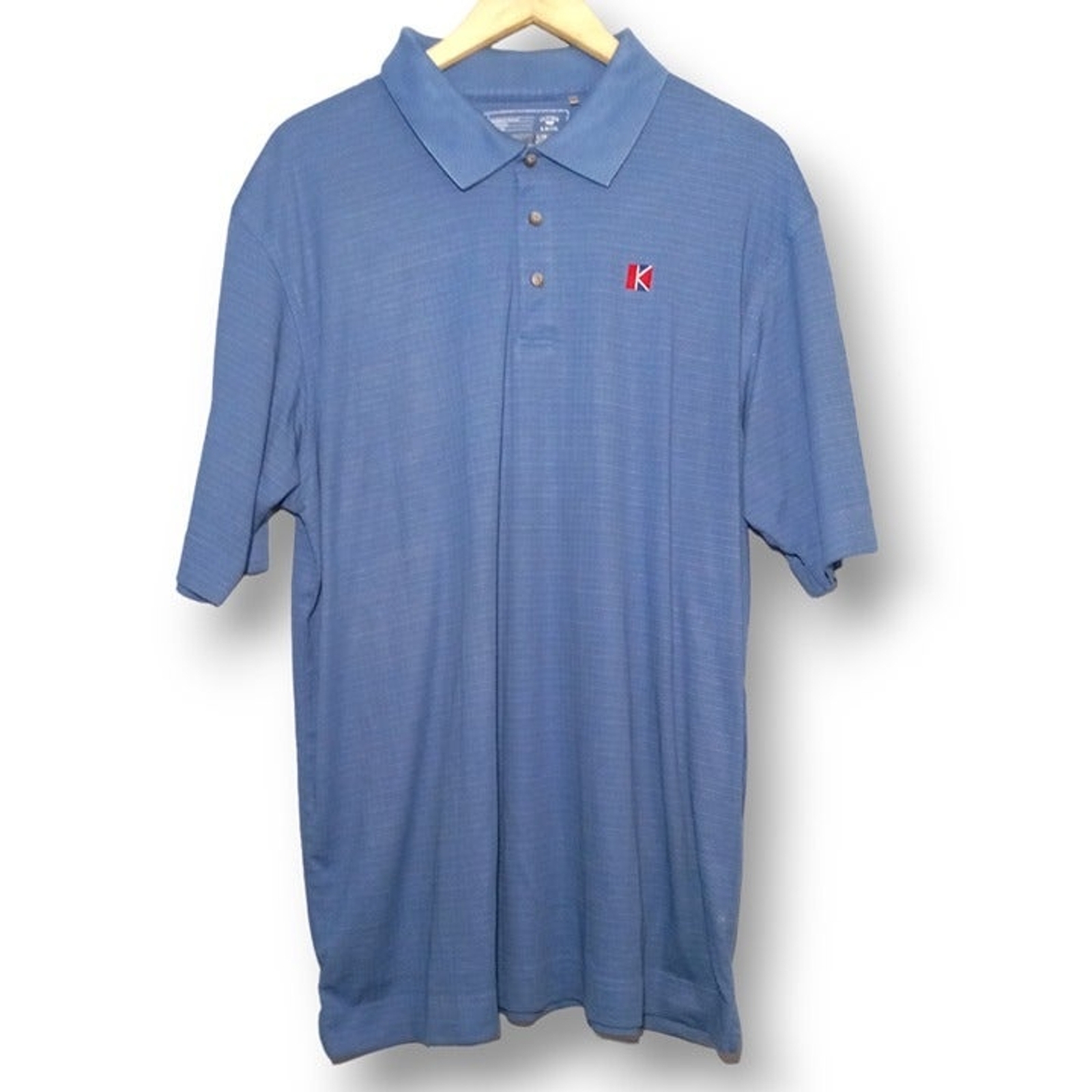 Cutter & Buck CB DryTec Luxe Jacquard Polo Shirt-X Large-Golf-Pima Cotton-Blue gallery