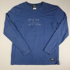 SNL Saturday Night Live Roots Athletics T-Shirt Mens Small Long Sleeve Navy Blue