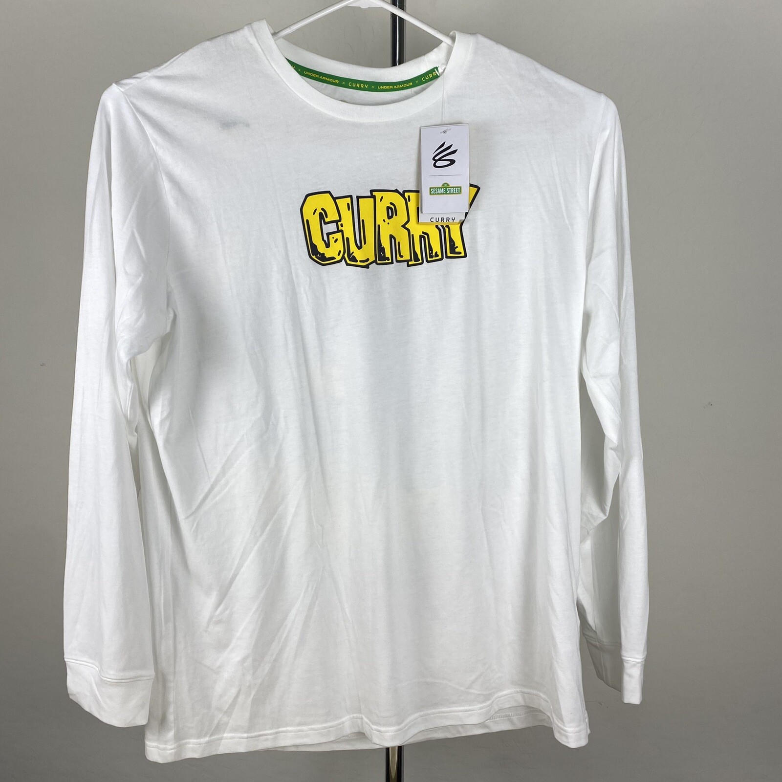 Under Armour Steph Curry X Sesame Street White Long Sleeve Tee X-Large New gallery