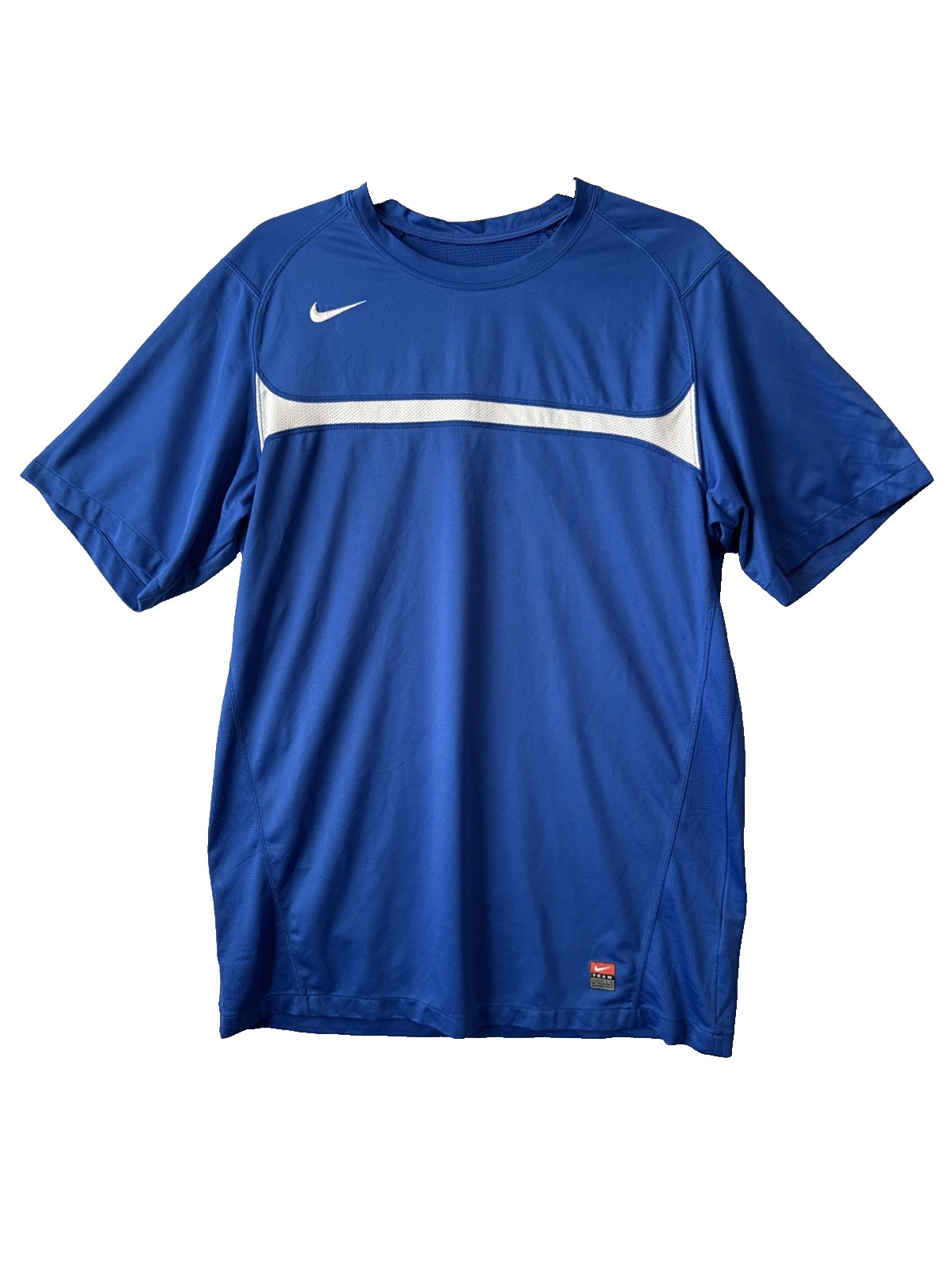 Nike Team Rio II Soccer Training Jersey Shirt Dri Fit Blue Athletic Men's L gallery