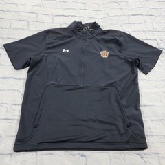 Tusculum University Under Armour Pullover MENS XL Half Zip Short Sleeve Black