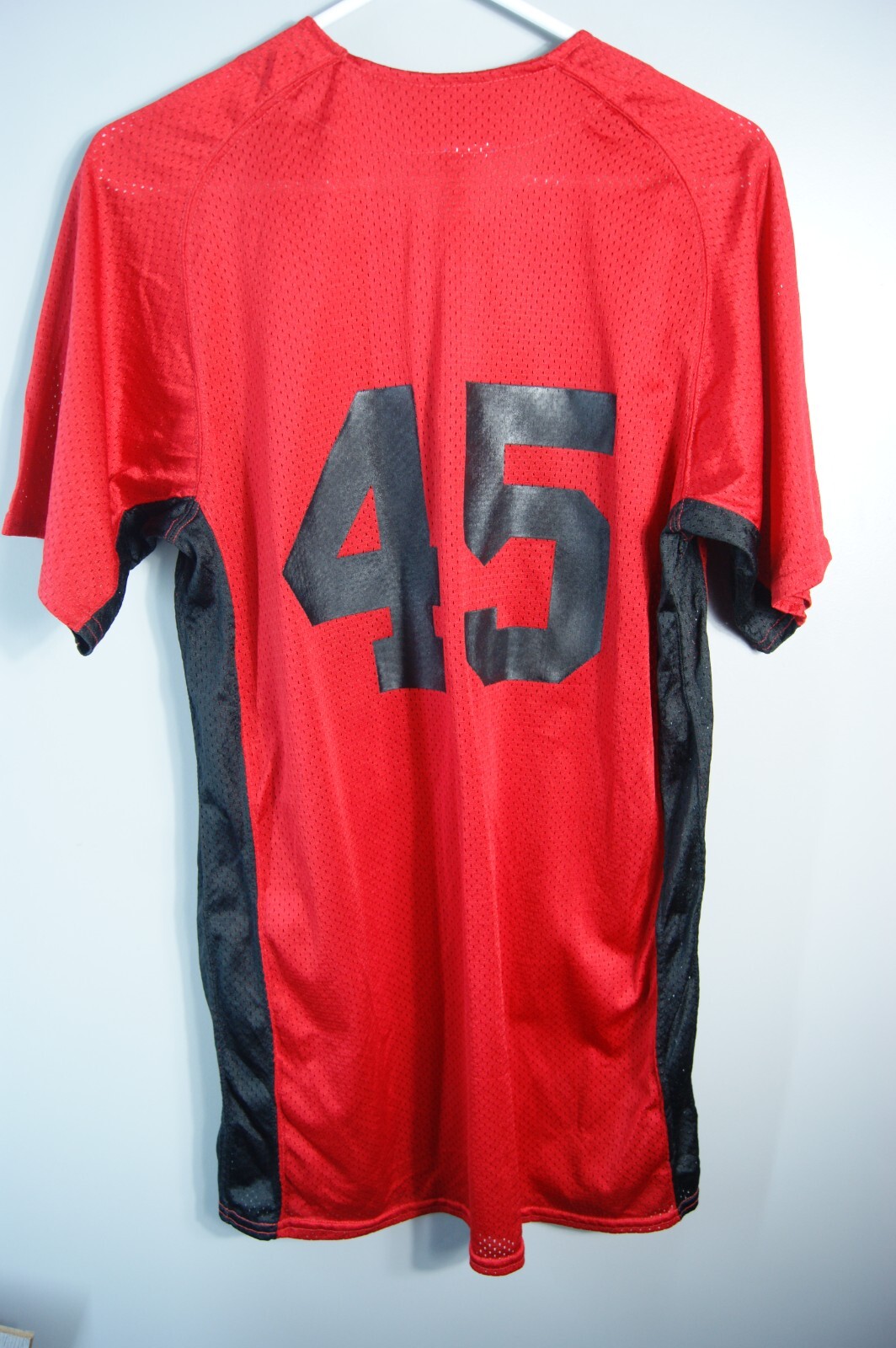 Letrell Sports Red with Black Baseball Jersey Men's Medium #45 gallery