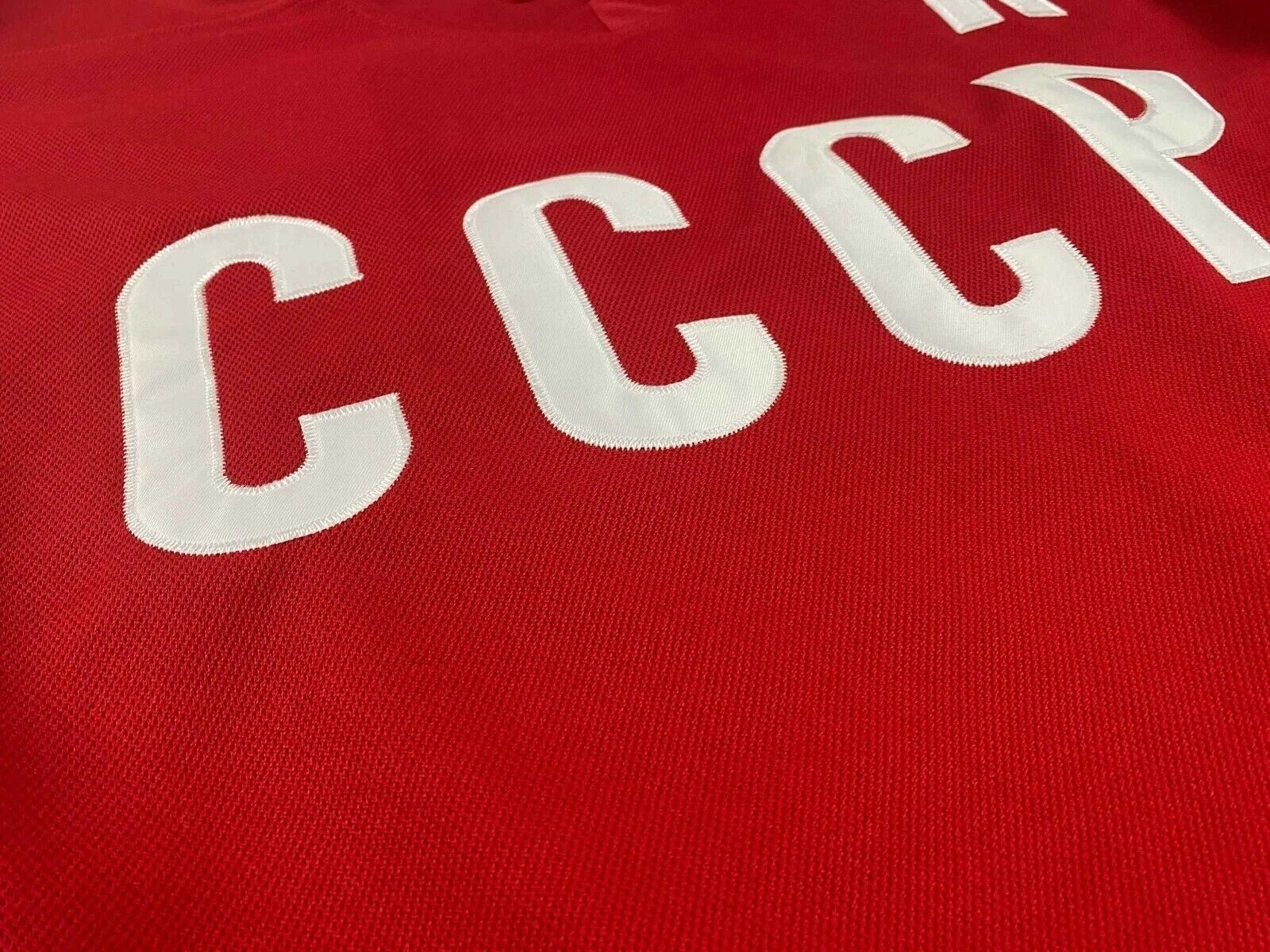 Throwback Fetisov #2 Team Soviet USSR CCCP Hockey Jersey Red Embroidered gallery
