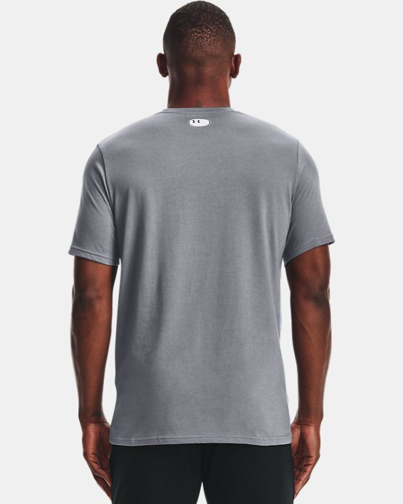 Under Armour Short Sleeve Shirt Men's S M L Gray 1360693 T-Shirt Cotton/Poly gallery
