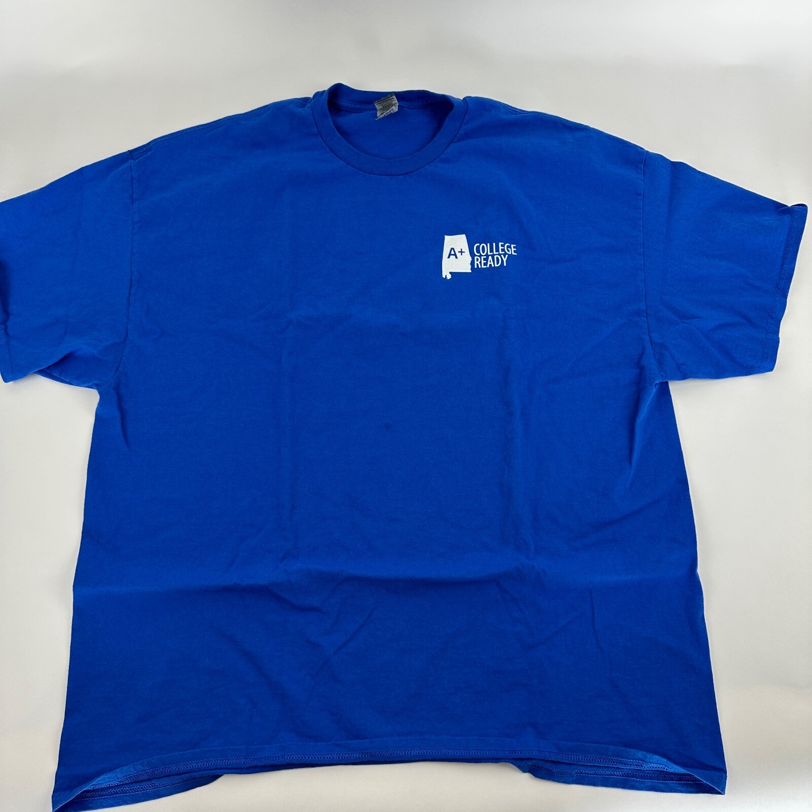 Gildan Ultra Cotton Tshirt Men Blue 2XL College Ready Believe gallery