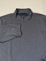 7 Diamonds Oxygenate 1/4 Zip Pullover Lightweight Quick Dry Stretch Grey Size L