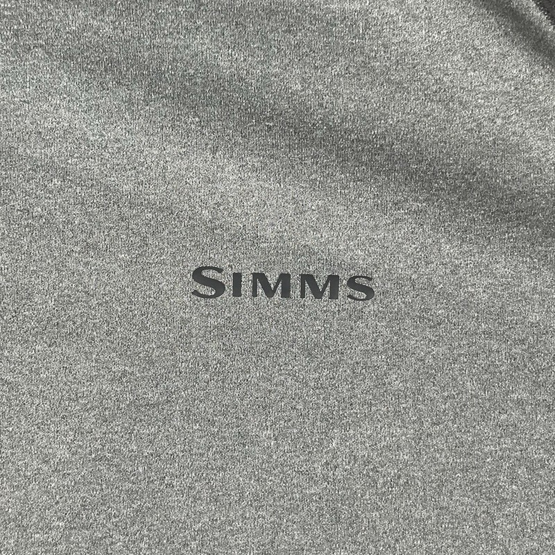 Simms Hoodie Mens XXL Gray Camo SolarFlex UPF 50 Fishing Performance Sun Shirt gallery