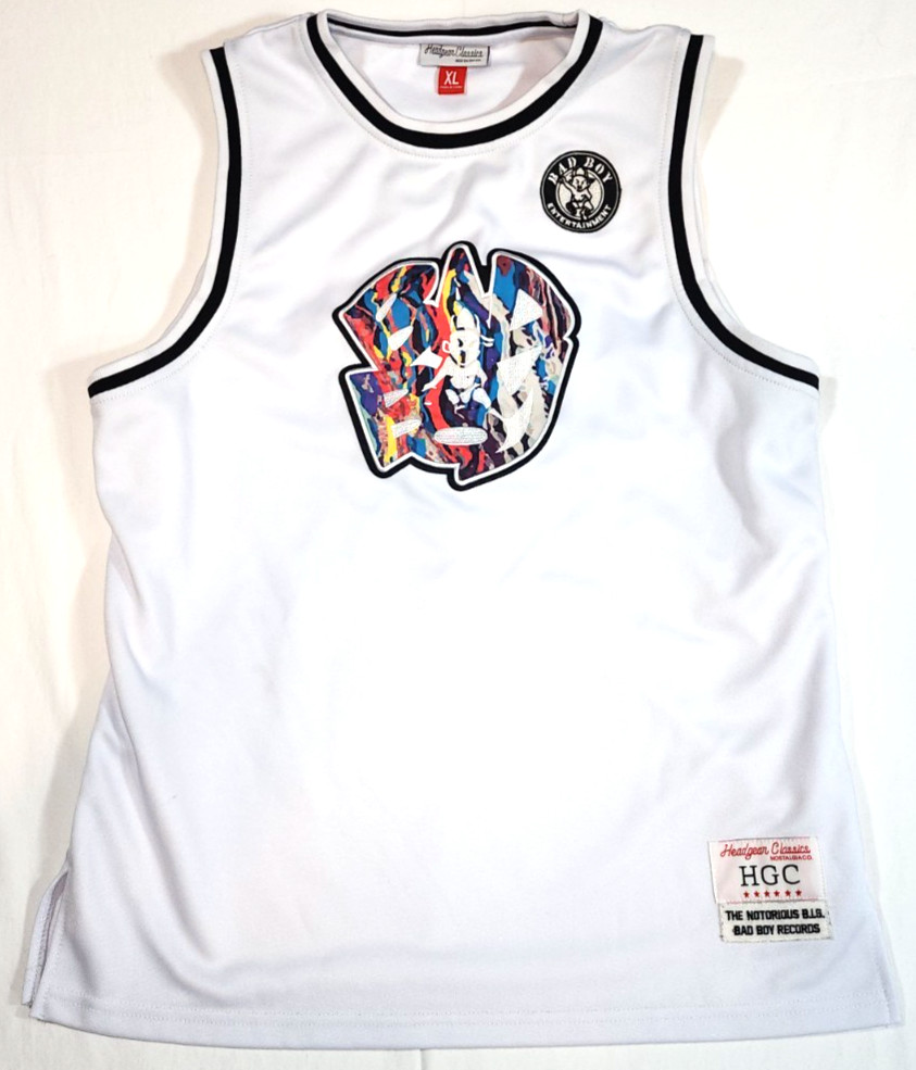 Notorious B.I.G. Jersey Headgear Classics Men's XL Bad Boy Records RARE *stain* gallery