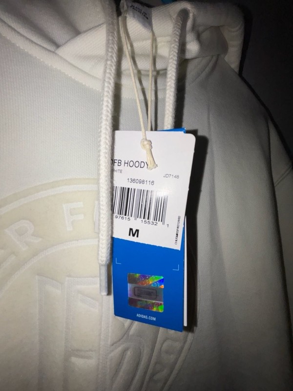 Adidas Originals DFB Deutscher Fussball-Bund Hoodie White Size M gallery