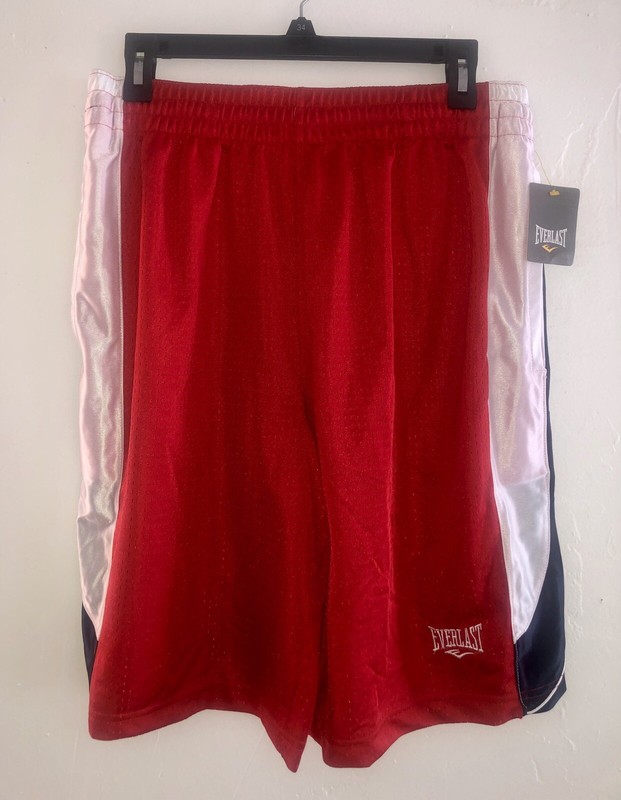NWT Everlast® Dazzle Navy, Red, White Men's Basketball Shorts msrp $26.00 S-XXL gallery