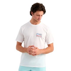 Huk Born Wave Short Sleeve Tee Men’s Shirt, White, X-Large