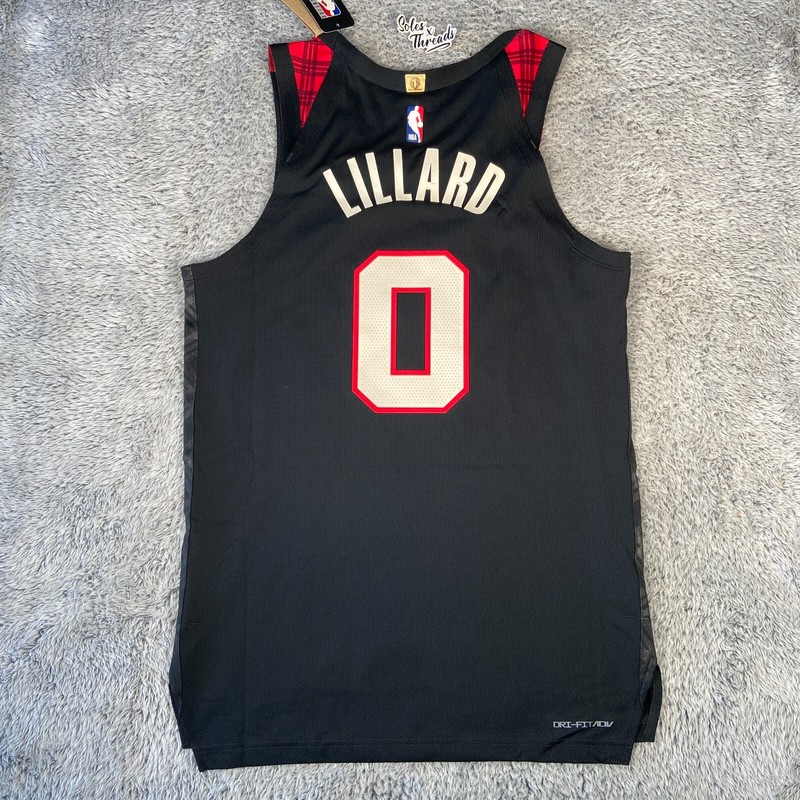 Nike Portland Trailblazers Lillard ADV Authentic City Edition Jersey Size Large gallery