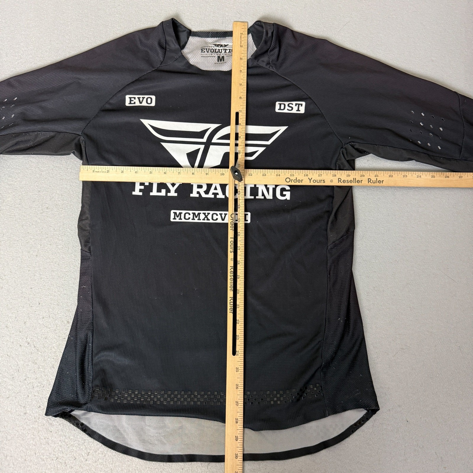 Fly Racing Evolution DST Motocross Jersey Mens M Black Long Sleeve MX Dirt Bike gallery