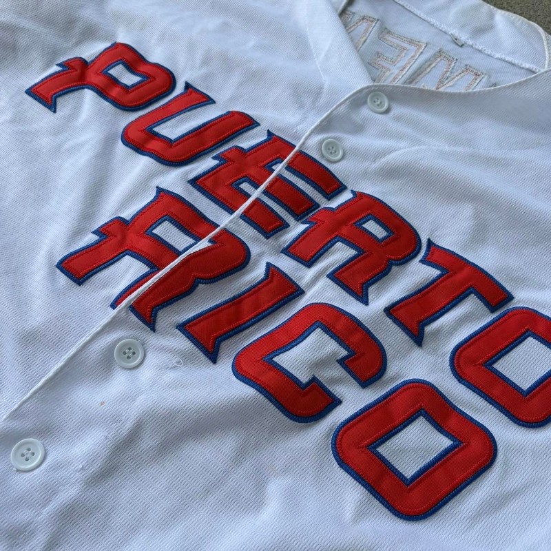 Mens WBC Roberto Clemente Puerto Rico Baseball Jersey SZ S gallery