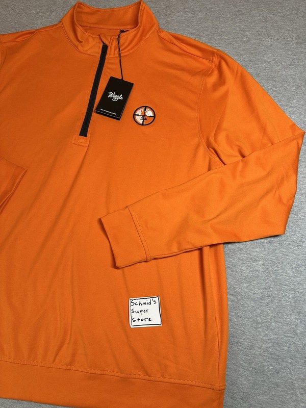 Waggle Blaze QZip Pullover Men’s 2XL Orange Quarter Zip Golf Lightweight Stretch gallery