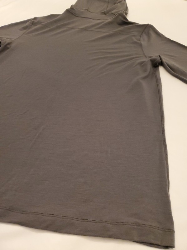 PROOF MERINO LONG SLEEVE HOODY BRAND NEW NO TAGS MEDIUM MAGNET GRAY gallery