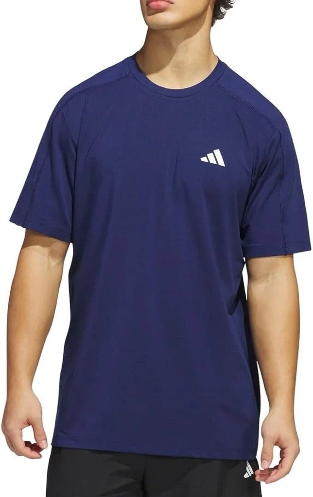 adidas Men's Regular Fit Lightweight Active Tee, Dark Blue, Large gallery