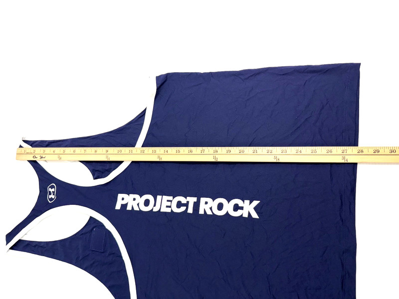 Under Armour Project Rock Hardest Worker In The Room Tank Top Blue Men L 1383310 gallery
